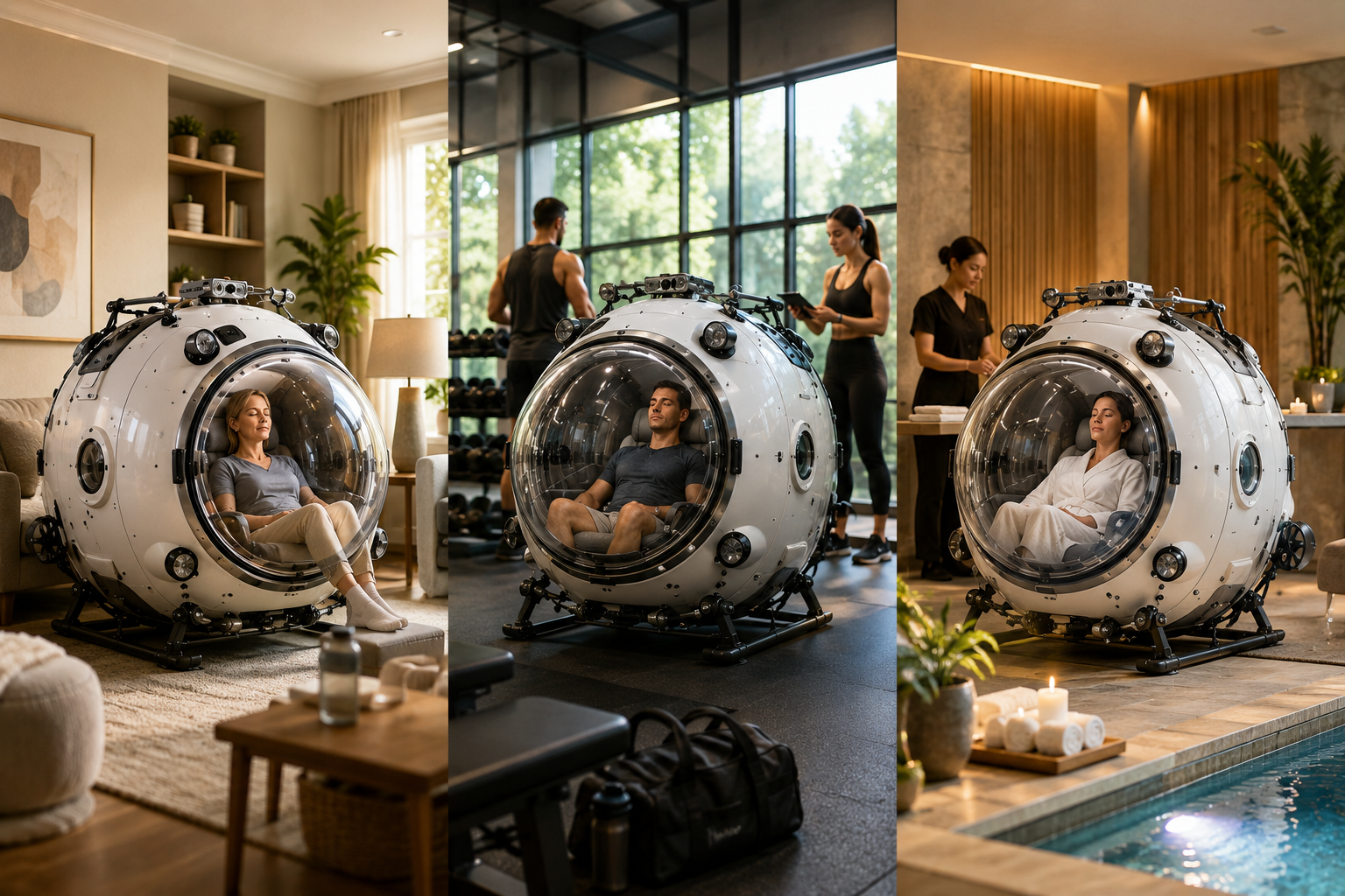 Home wellness and sports recovery mild hyperbaric chambers applications