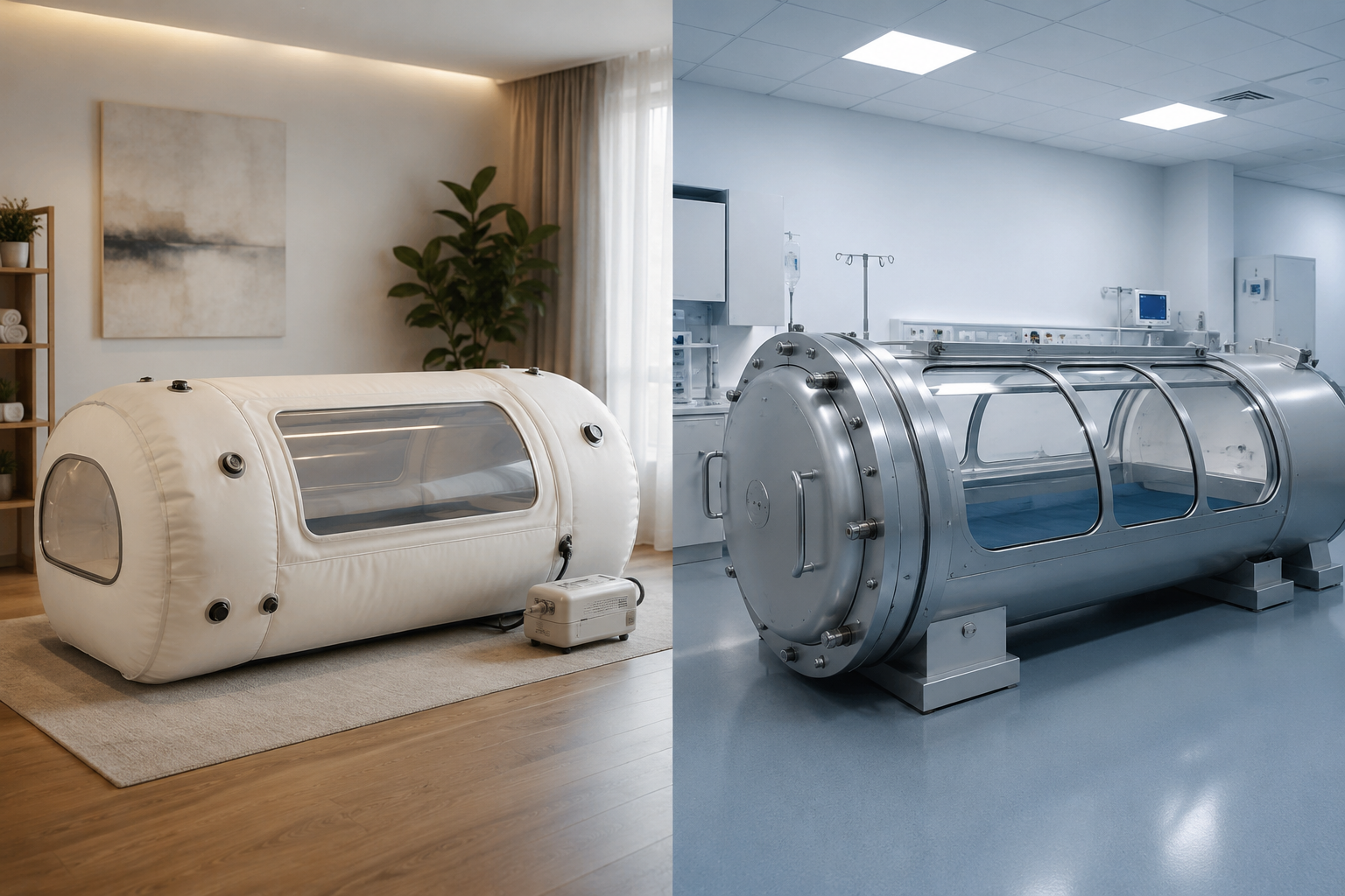 MACY-PAN soft vs hard hyperbaric oxygen chambers comparison