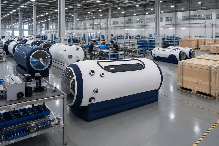 MACY-PAN hyperbaric chamber manufacturing facility and production line