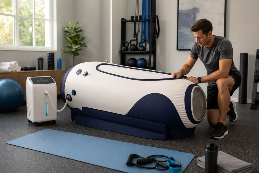 MACY-PAN portable soft hyperbaric chamber for home and travel recovery