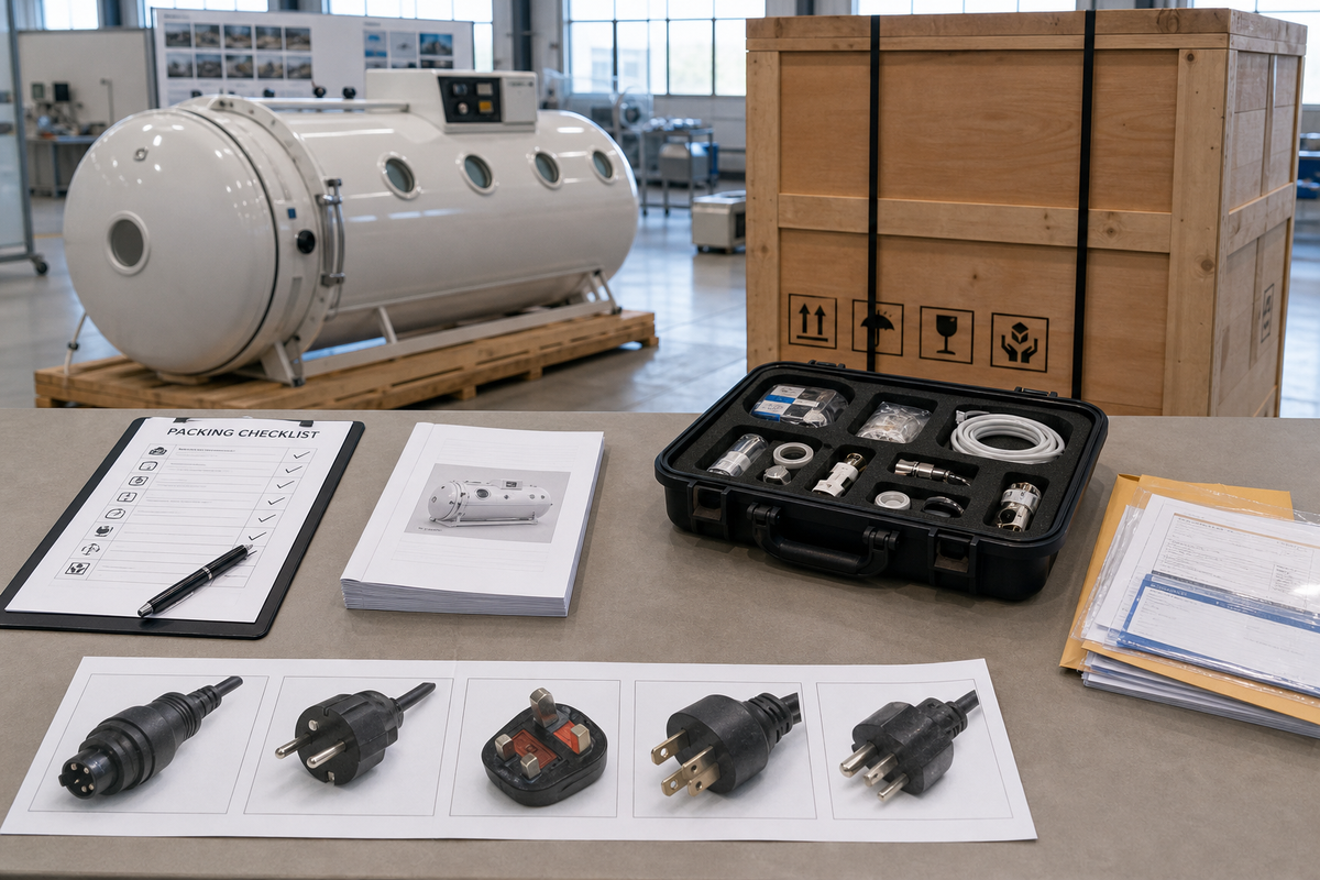 Plan after-sales support, spare parts, and export shipping — MACY-PAN