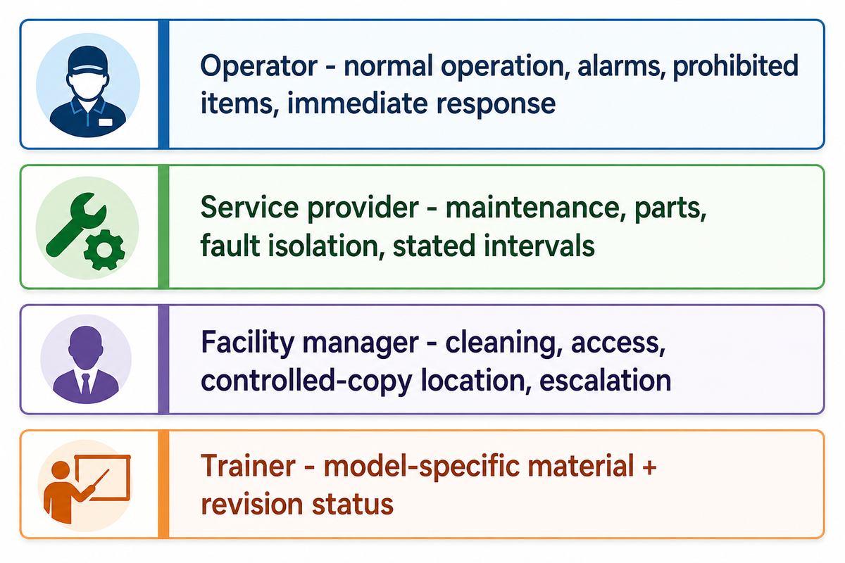 Operating, Maintenance, Cleaning, and Emergency Manuals — MACY-PAN
