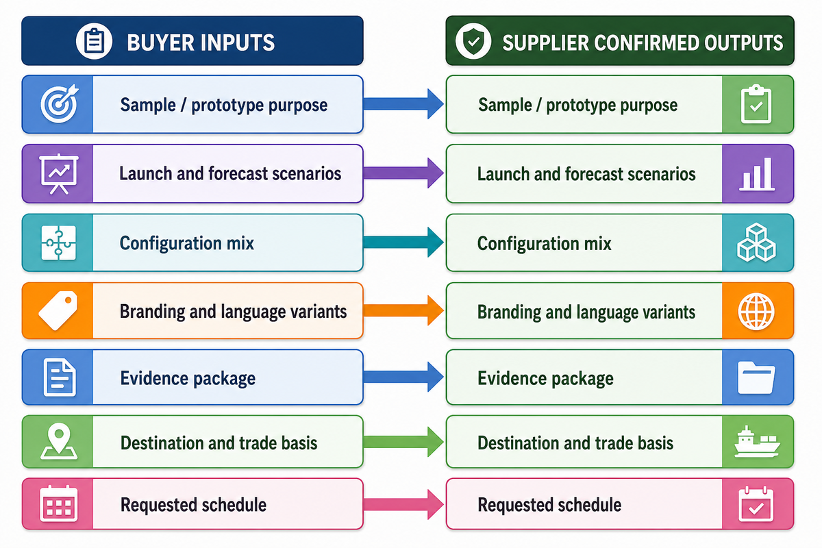 Give the Supplier the Commercial Inputs Needed to Quote — MACY-PAN