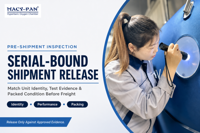 Hyperbaric Chamber Pre Shipment Inspection Checklist (2026)