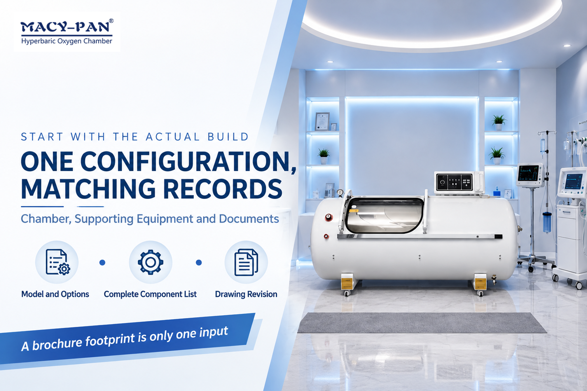 The selected chamber configuration is matched to its component list and current installation documents.
