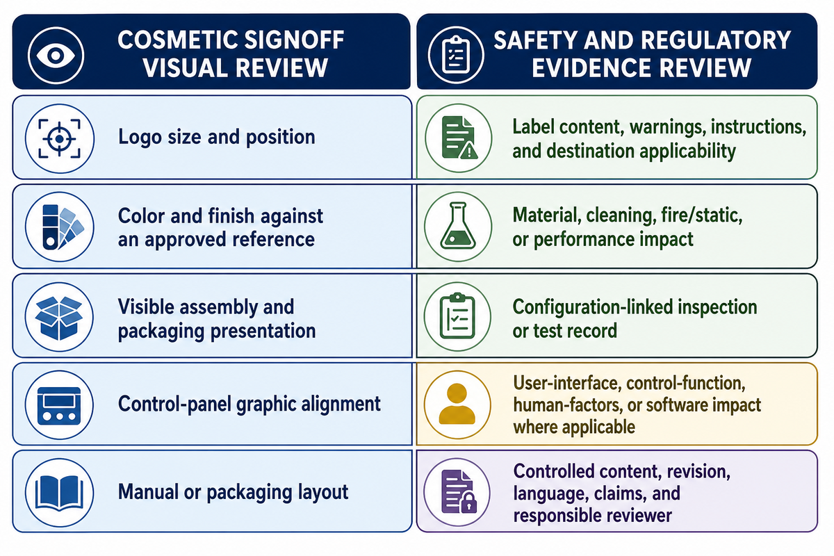 Cosmetic Signoff Is Not Safety or Regulatory Approval — MACY-PAN